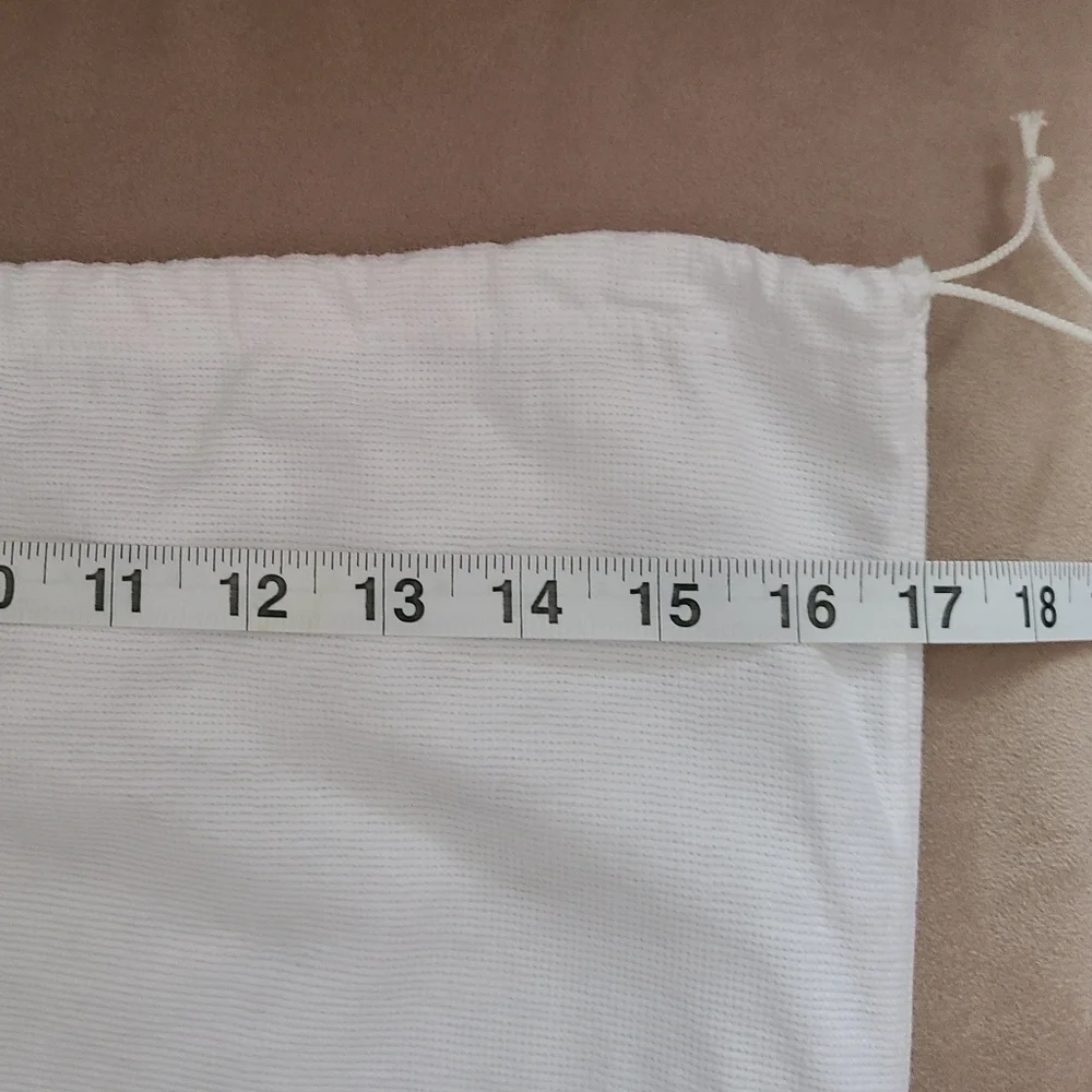 Stuart Weitzman White & Silver XL Dust Bag for Boots & Purses